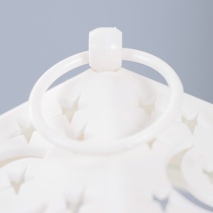 Ночник Ночник "Ночка" LED от батареек белый 11,5х11,5х16,5 см RISALUX