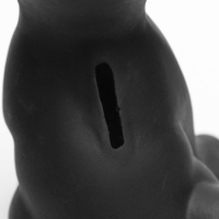 Копилка "Кот" черный 13х13х23см