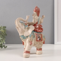 Сувенир полистоун "Ганеша на слоне" песочный 10х20х26 см Сувенир полистоун "Ганеша на слоне" песочный 10х20х26 см