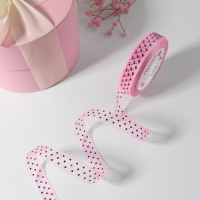 Лента капроновая &laquo;Горох&raquo;, 15 мм, 23 &plusmn; 1 м, цвет розовый