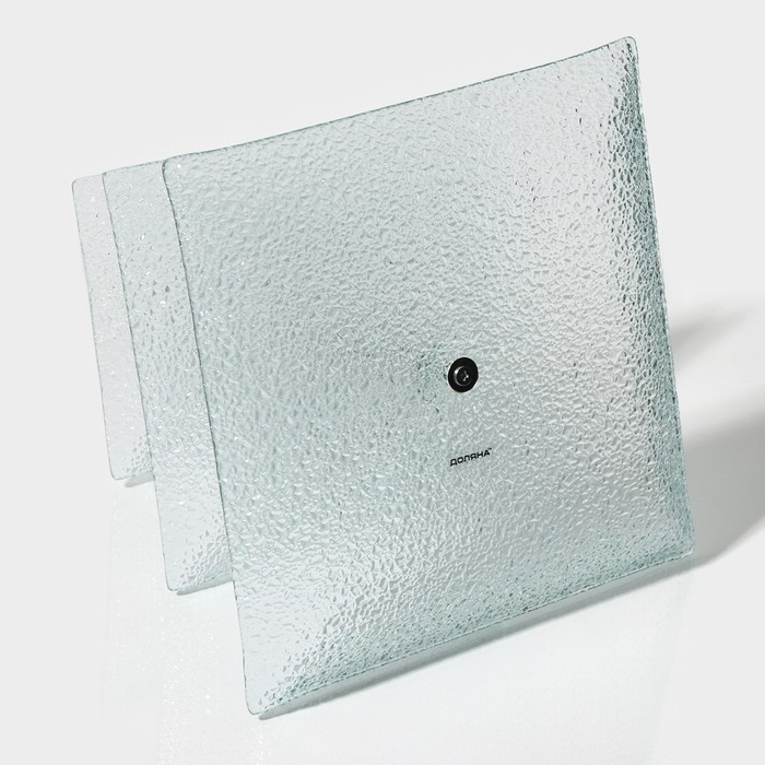 Этажёрка - фруктовница прямоугольная &laquo;Акцент&raquo;, 3 яруса, 25&times;35 см, стекло