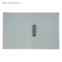 Папка с зажимом А4, 500 мкм, корешок 15 мм, Calligrata, до 100 листов, серая