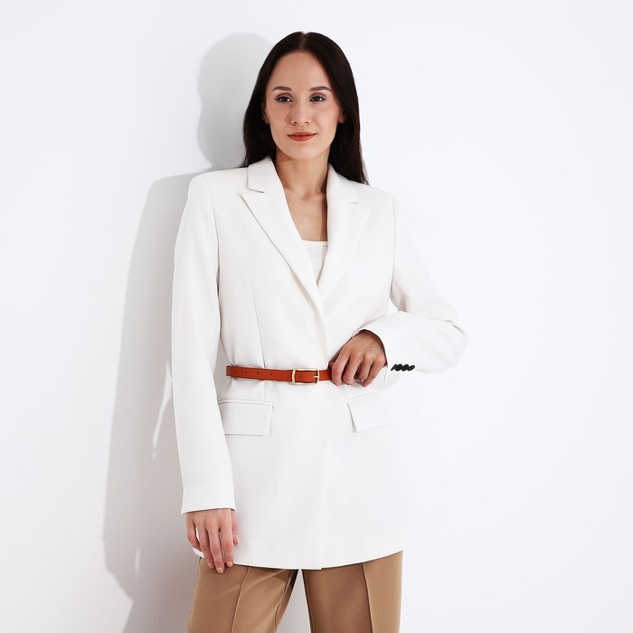 Ремень женский, ширина 1.8 см, винт, пряжка металл, цвет рыжий