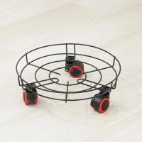 Подставка для цветов на колёсиках Доляна, 34×34×10 см, цвет чёрный Подставка для цветов на колёсиках Доляна, 34×34×10 см, цвет чёрный