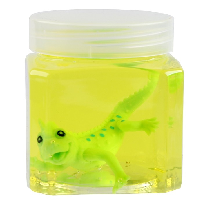 Лизун - слайм &laquo;Животные&raquo;, твёрдый, с игрушкой внутри, цвета МИКС