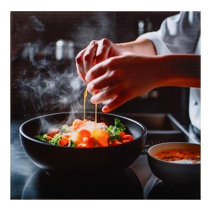 Картина на холсте Картина на холсте "Изысканый обед" 31*31 см