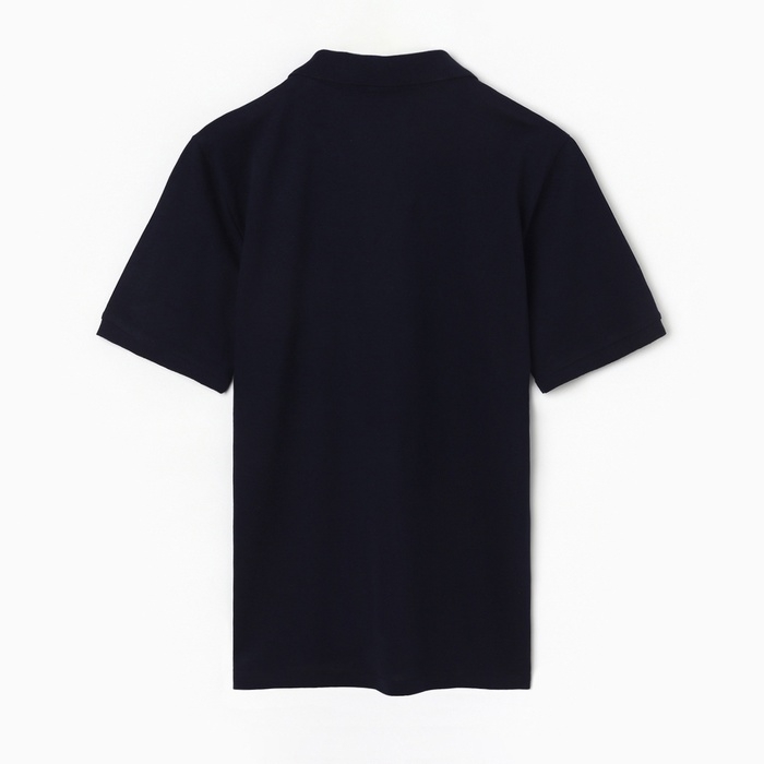 Футболка мужская поло, цвет тёмно-синий, размер 56