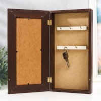 Ключница "Портрет бабочка" венге 16х31 см Ключница "Портрет бабочка" венге 16х31 см