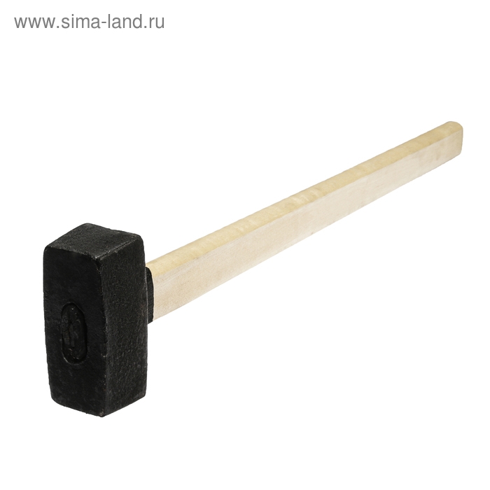 Кувалда литая ЛОМ, 5 кг, деревянная рукоятка