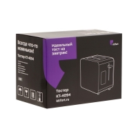 Тостер Kitfort КТ-4094, 870 Вт, 6 режимов прожарки, 2 тоста, серебристо-чёрный Тостер Kitfort КТ-4094, 870 Вт, 6 режимов прожарки, 2 тоста, серебристо-чёрный