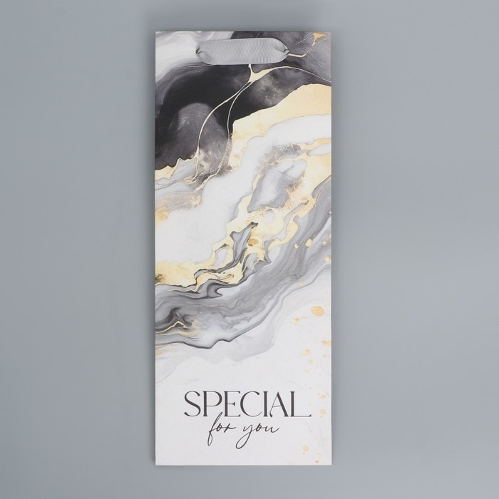 Пакет подарочный под бутылку, упаковка, &laquo;Подарок для тебя&raquo;, 13 х 32 х 11.3 см