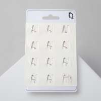 Брошь &laquo;Цветок&raquo; трилистник, цвет МИКС (неделимая фас. 12шт, цена за шт)