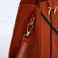 Сумка женская тоут на молнии, цвет рыжий Сумка женская тоут на молнии, цвет рыжий