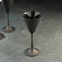 Набор рюмок &laquo;Пралайн&raquo;, 90 мл, 4 шт, цвет чёрный