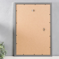 Фоторамка пластик "МИРАМ" 40х60 см 221 серебро (пластиковый экран)