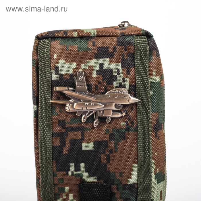 Пенал школьный "Милитари", на молнии, 2 отделения, МИКС