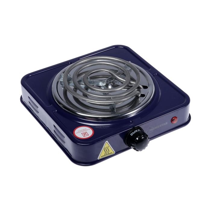 Плитка электрическая HOMESTAR HS-1103, 1000 Вт, 1 конфорка, цвет Плитка электрическая HOMESTAR HS-1103, 1000 Вт, 1 конфорка, цвет "сапфир"