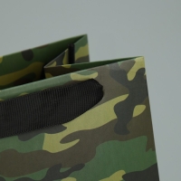 Пакет подарочный ламинированный под бутылку, упаковка, &laquo;23 февраля&raquo;, 13 x 36 x 10 см