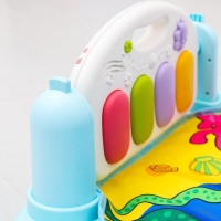 Коврик развивающий с дугой &laquo;Морские истории&raquo;, пианино, зеркало, р-р 73х45х0,5 см.