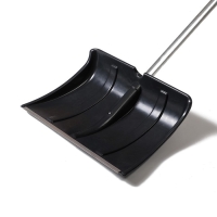 Лопата для уборки снега, пластиковый ковш 480 &times; 360 мм, алюминиевая планка, алюминиевый черенок, &laquo;Циклон&raquo;