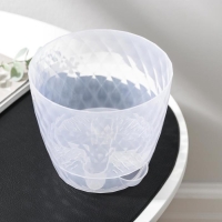 Горшок для цветов с прикорневым поливом &laquo;Румба&raquo;, 1 л, цвет прозрачный