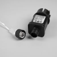 Гирлянда &laquo;Нить&raquo; 100 м роса, IP44, серебристая нить, 1000 LED, свечение мульти, 18 В