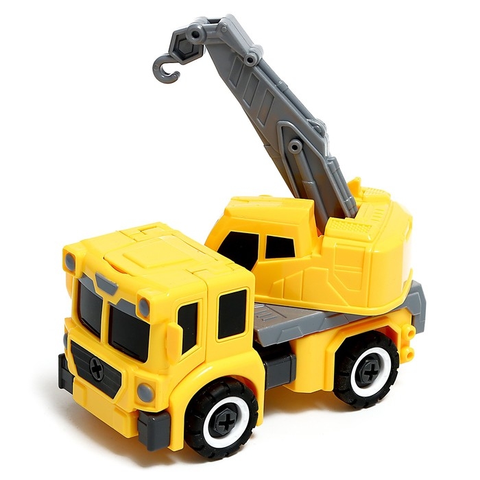 Конструктор винтовой &laquo;Кран&raquo;, 2 в 1 робот-машина