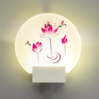 Бра "Лотос" LED 6Вт 4000К белый 19,5х6х19,5 см Бра "Лотос" LED 6Вт 4000К белый 19,5х6х19,5 см