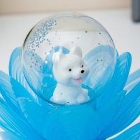 Ночник "Голубой цветок" LED 8х8х12 см RISALUX