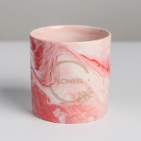 Горшок для цветов с тиснением, «Цветы», 10 х 10 см Горшок для цветов с тиснением, «Цветы», 10 х 10 см