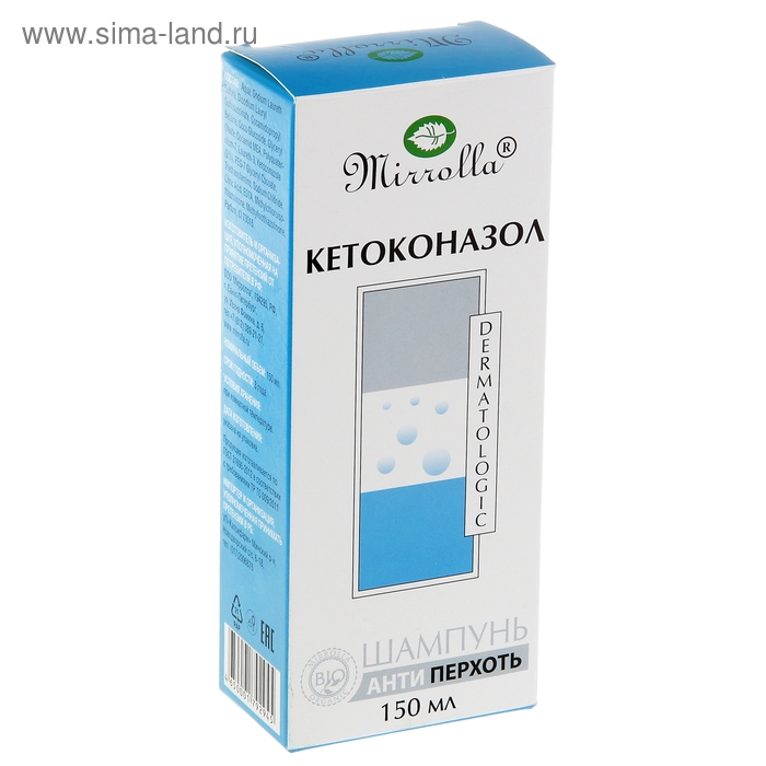 Шампунь от перхоти Mirrolla с кетоконазолом 2%, 150 мл