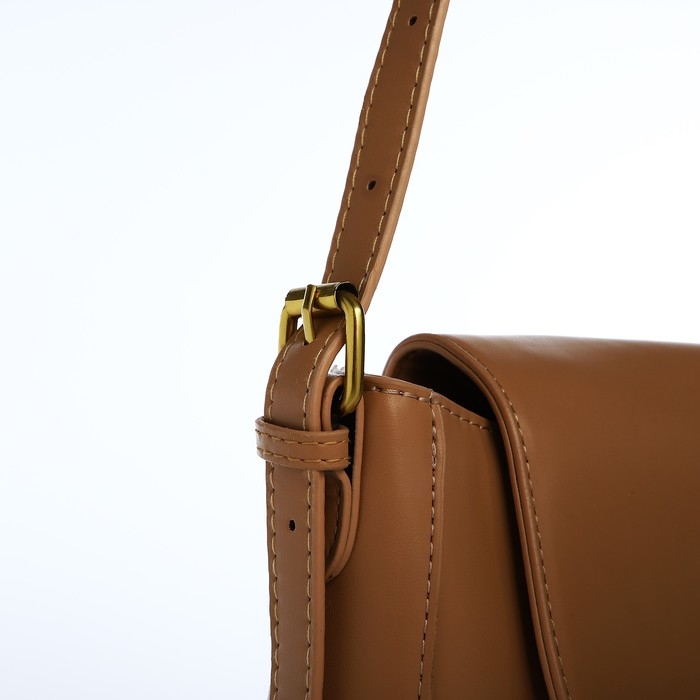 Сумка-мессенджер на клапане, цвет бежевый Сумка-мессенджер на клапане, цвет бежевый