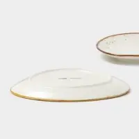 Набор блюд для подачи 2 шт Magistro "Церера" 18х16х1,5 см, цвет белый