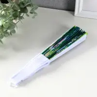 Веер пластик, текстиль "Панда в цветочном саду" МИКС 23 см