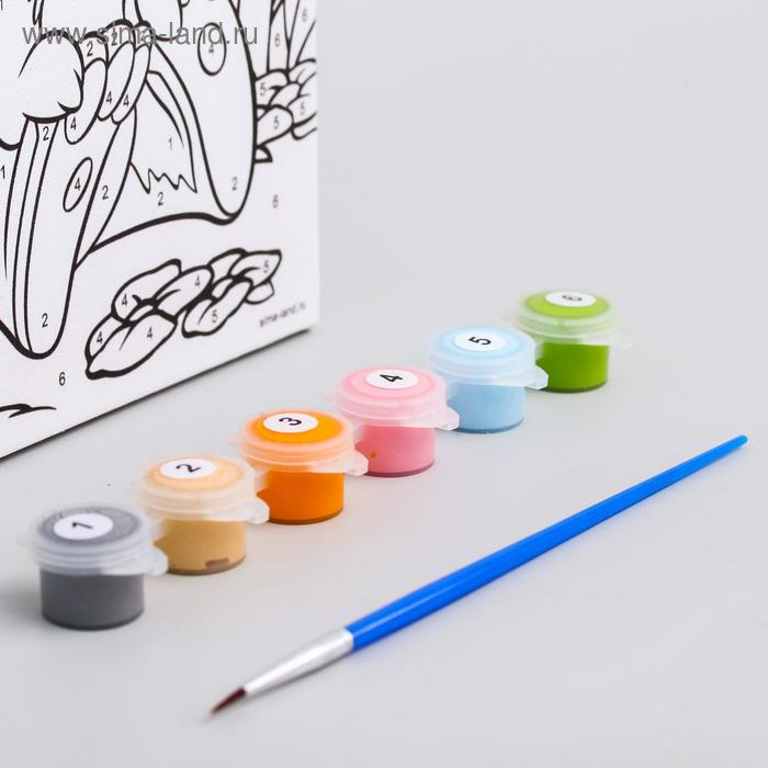 Картина по номерам для детей Картина по номерам для детей "Топотун" 21х15 см, Бэмби