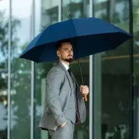 Зонт-трость Represent, темно-синий