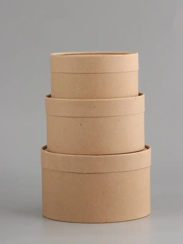 Набор подарочных коробок 3 в 1, завальцованные, крафт, 20 х 12 - 18 х 10 - 16 х 8 см