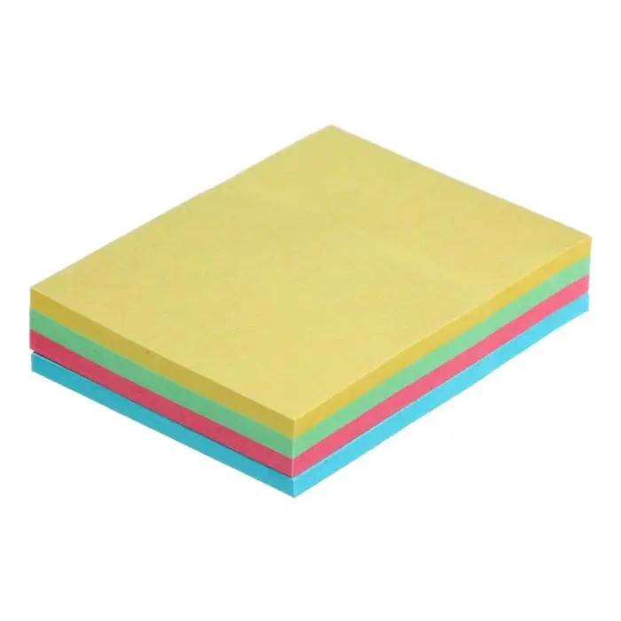 Блок с липким краем, 51&times;38 мм, 100 листов, 4 цвета, пастель