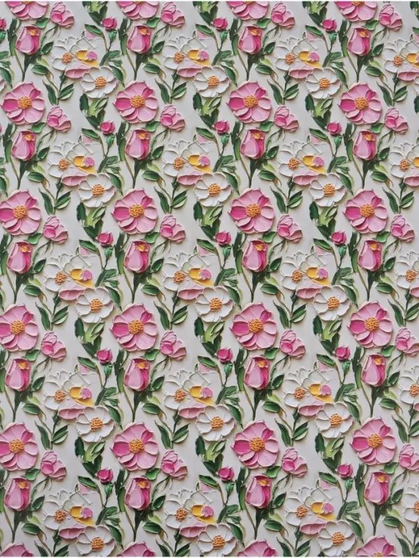 Бумага упаковочная глянцевая &laquo;Цветочная поляна&raquo;, 70 &times; 100 см