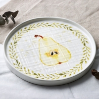 Тарелка керамическая &laquo;Летний день&raquo;, 21.2 см, цвет белый