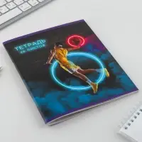 Тетрадь в клетку, 48 л., А5, на скрепке, блок №2 &laquo;Неон&raquo; МИКС