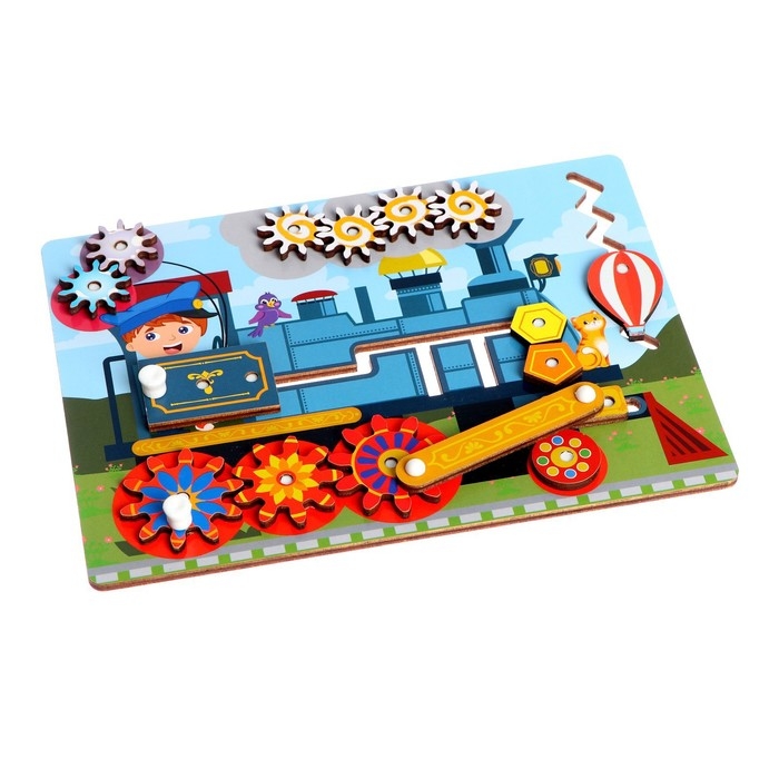 Бизиборд - обучающая доска &laquo;Паровоз&raquo;