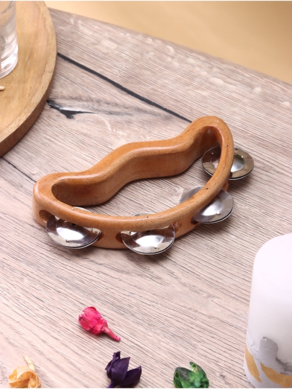 Сувенирный музыкальный инструмент "Тамбурин" махагон, 17х9х3 см