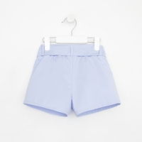 Шорты для девочки с поясом KAFTAN, размер 32 (110-116), цвет голубой Шорты для девочки с поясом KAFTAN, размер 32 (110-116), цвет голубой