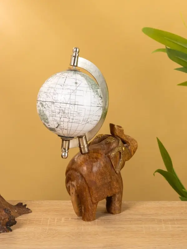 Глобус сувенирный, 11&times;8&times;21.5 см, подставка дерево