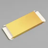 Подарочная коробка под плитку шоколада, с окном, золотая, 17&times;8&times;1.4 см