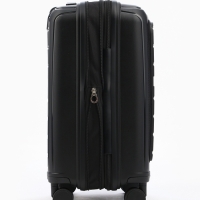 Чемодан 20", PP, 38*22*56, отд на молнии, отд/ноут, код замок, 4 колеса, черный