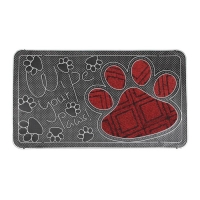 Коврик придверный Доляна &laquo;Лапка&raquo;, цвет МИКС