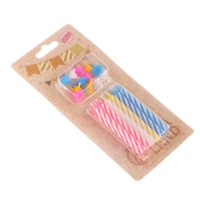 Свечи в торт "Спираль", 6.5х0.5см, 12 шт