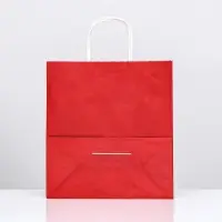 Пакет крафт &laquo;Радуга&raquo;, гранатовый, 26х12х33 см, 80 г/м&sup2;, 1 шт.